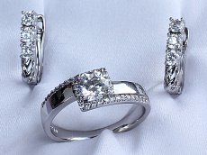 Комплект (серьги-кольцо ) ffks01000-ZZ1310 фото Комплект (серьги-кольцо ) - (артикул - ffks01000-ZZ1310)